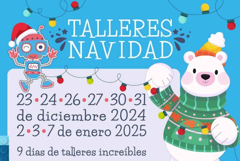 Cartel de los Talleres de Navidad Abacus Innova