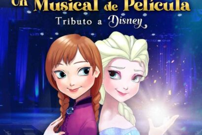 Anna y Elsa, de Frozen, en el cartel de Un musical de Película